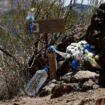 Flowers and teddy bear left near site where Jay Slater's body found