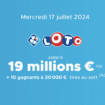 Résultat Loto (FDJ) : le tirage de ce mercredi 17 juillet 2024 [EN LIGNE]