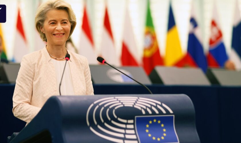 Livestream: Ursula von der Leyen wirbt im EU-Parlament für zweite Amtszeit