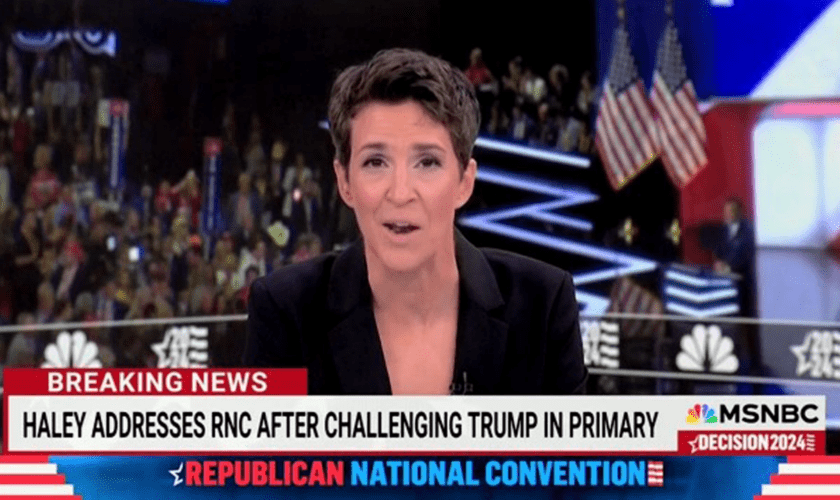 MSNBC's Rachel Maddow, other top anchors not in Milwaukee for RNC, using LED screen to appear they're on site