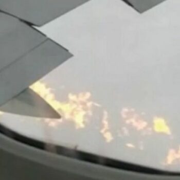 Terrifying mid-air fuel leak sparked fire on Delta plane forcing flight to divert