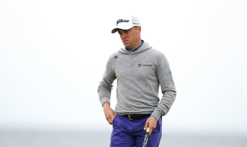 Justin Thomas heading in ‘right direction’ after impressive start to Open