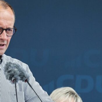 Friedrich Merz hält Rede zum Wahlkampfauftakt in Sachsen und Thüringen