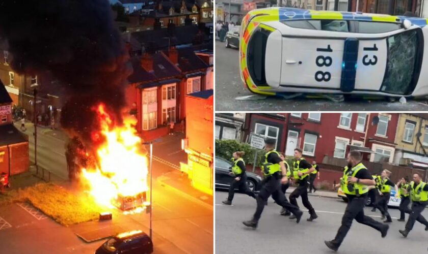 'Very visible police presence' on streets of Leeds as mass riot erupts