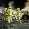 Leeds riots: Aftermath of chaos on streets shows wreckage of burnt-out bus