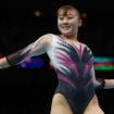 Gymnastics - 2023 World Artistic Gymnastics Championships - Sportpaleis, Antwerp, Belgium - October 4, 2023 Japan's Shoko Miyata in action on the floor during the women's team final REUTERS/Yves Herman