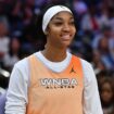 Sky's Angel Reese sinks half-court shot in friendly competition at WNBA All-Star practice