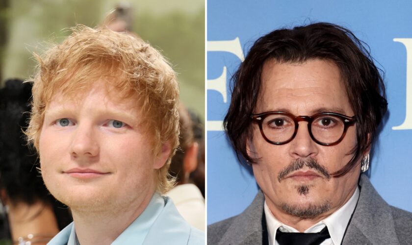 Ed Sheeran sparks criticism for posing with Johnny Depp in new photo