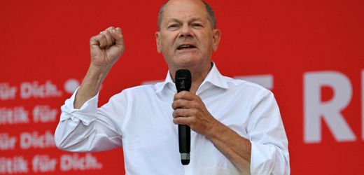 Sachsen: Olaf Scholz im Wahlkampf - und auf einmal wirkt er angriffslustig