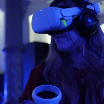 The film, In Pursuit of Repetitive Beats, sees the user become a character in a scene using VR