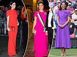 Kate Middleton showcased her second dress by Safiyaa at Wimbledon - but Meghan Markle was the first to wear the London-based brand... and a host of European royals love them too