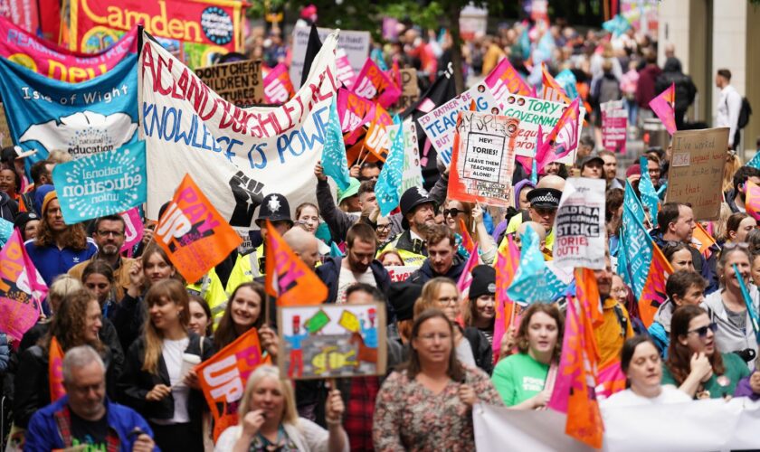 Ignoring the recommendations of pay-review bodies could result in strike action, according to the general secretary of the National Education Union. Pic: PA