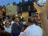 Roma community in Leeds takes to the streets for the third night in a row to protest after children were removed from a family on their street in a move which sparked violent riots