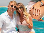 Dani Dyer is engaged! TV personality flashes diamond ring as England footballer Jarrod Bowen proposes during romantic holiday