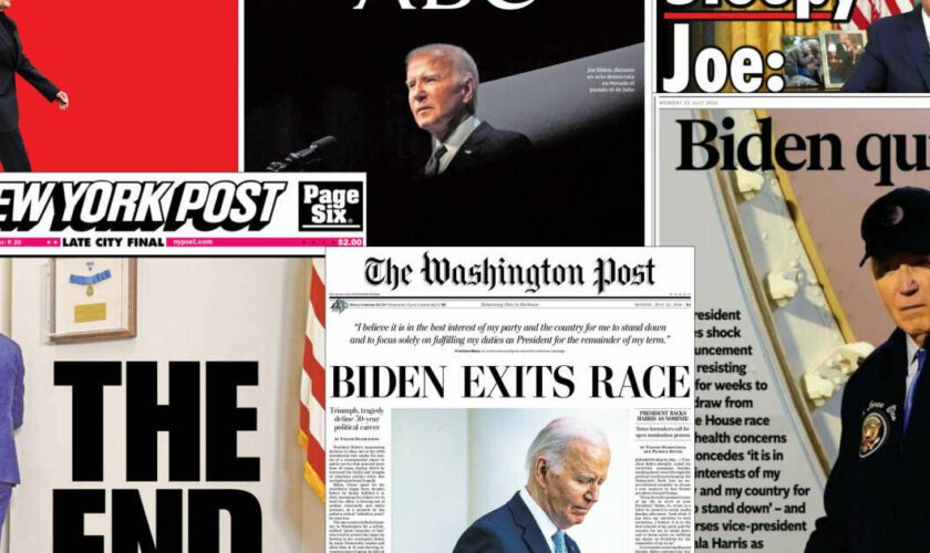 “The End” : le retrait de Biden à la une de la presse internationale