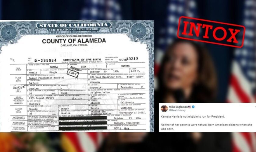 Kamala Harris inéligible? Avec le retrait de Joe Biden, le retour d'une fausse information