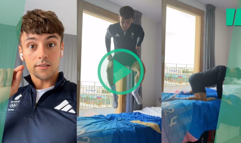 JO de Paris 2024 : le plongeur Tom Daley a (bien) testé la solidité des lits en cartons du village olympique