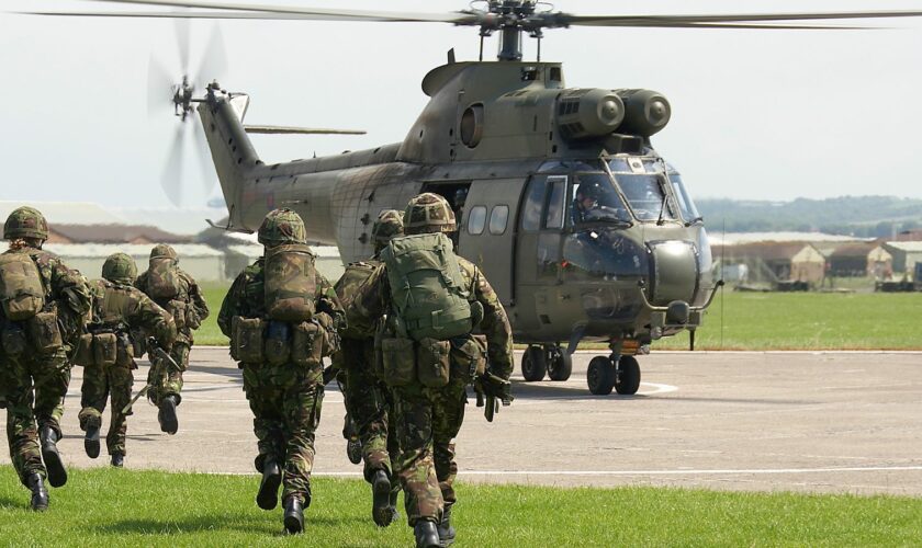 Some 20,000 Army, Navy and RAF personnel will be deployed to the NATO military drill Pic: File