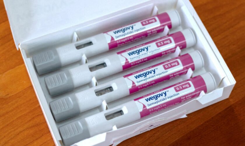 Injector pens for the Wegovy weight loss drug. Pic: Reuters