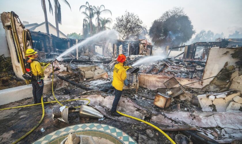 California fire that burned 500 acres and caused $10m in damage started by illegal fireworks