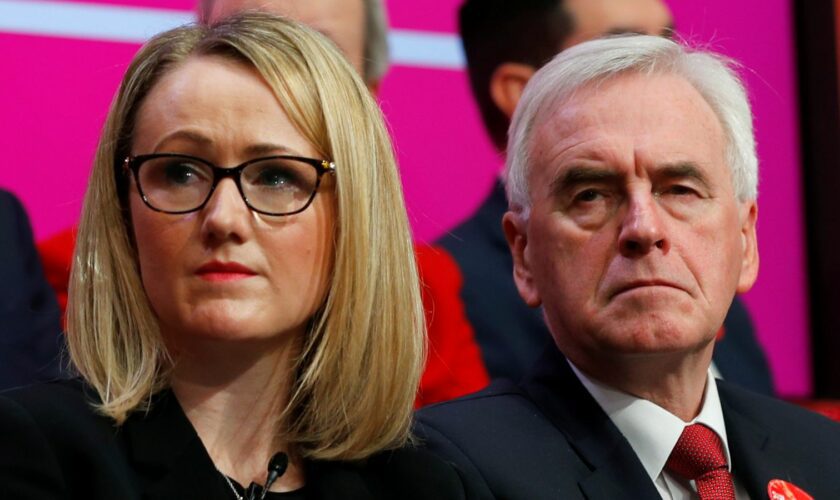 Rebecca Long-Bailey and John McDonnell are among the MPs to have the Labour whip suspended. File pic: Reuters