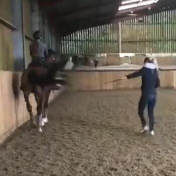 Video shows Charlotte Dujardin whipping horse in training session