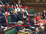 Labour's Clive Lewis branded 'disrespectful' after putting his feet on the furniture in the Commons during King's Speech debate - having had to take his oath twice after republican protest