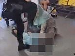 Police officer who was filmed kicking a man in the face as he was Tasered during chaotic incident at Manchester Airport is stood down from active duties as new footage emerges - but has NOT been suspended