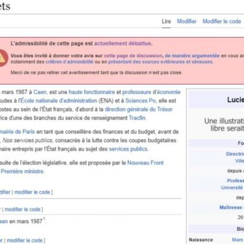 Pourquoi Wikipédia a supprimé puis rétabli l’article sur Lucie Castets