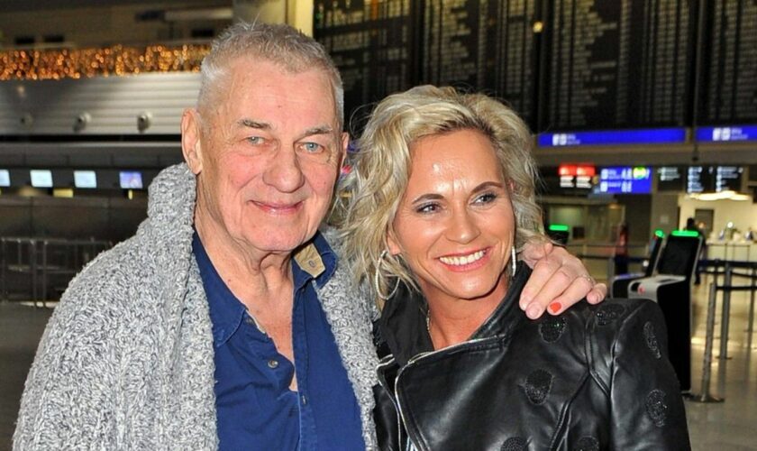 Heinz Hoenig und Ehefrau Annika Kärsten-Hoenig Anfang des Jahres 2024 im Rahmen seiner Teilnahme am RTL-Format "Ich bin ein St