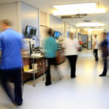 Staff on a NHS hospital ward. File pic: PA