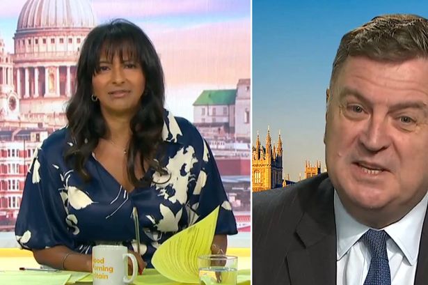 Painful moment Tory leadership hopeful is confronted over 'tiny majority' live on GMB