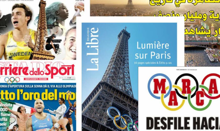 “Tout l’or du monde” : la presse étrangère célèbre le début des Jeux olympiques de Paris