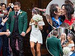 Bring your daughter... to the altar! Ronnie Wood's son Tyrone ties the knot with daughter of Iron Maiden guitarist at star-studded ceremony followed by a swanky Michelin star reception