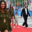 Chrissy Teigen leads the stylish celebs in khaki hot pants as she joins husband John Legend and children Luna, 8, and Miles, 6, at star-studded Olympics Opening Ceremony in Paris