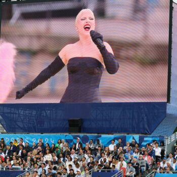 Lady Gaga performs at the opening ceremony. Pic: Reuters