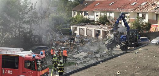 Bayern: Haus in Memmingen nach Explosion komplett eingestürzt