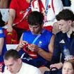 Diving star Tom Daley gets his KNITTING out at the Olympics while watching women's event