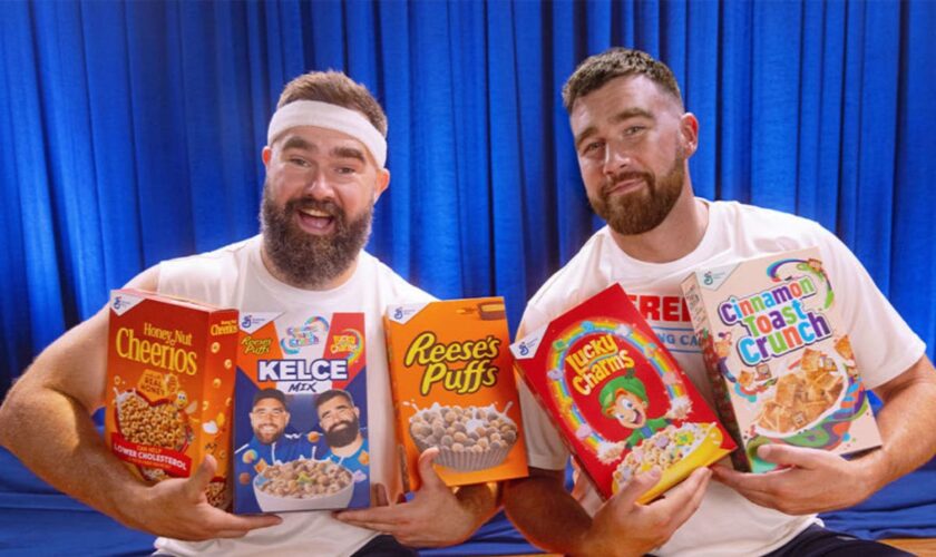 Jason Kelce hits back at claim his new cereal venture with brother Travis ‘destroys kids’ health