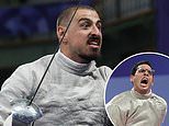 Fencing fury as world No 1 Sandro Bazadze rages at referee for 'killing' him, before ranting: 'The Olympic Games... fairness, where is fairness?'