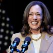 Kamala Harris's campaign has raised $200m. Pic: AP