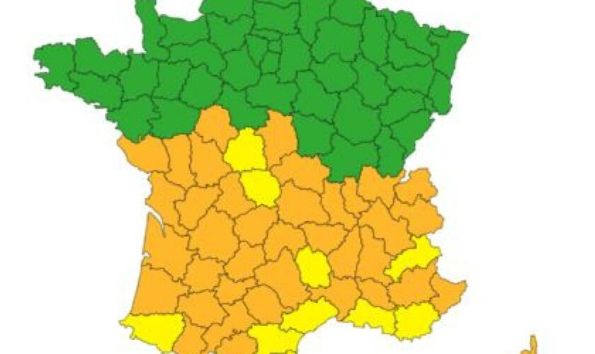 Météo-France place 39 départements en vigilance orange canicule pour lundi 29 juillet