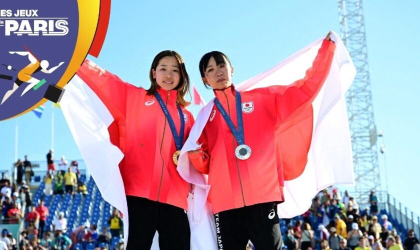 JO 2024 : avec ses ados skateuses place de la Concorde, le Japon confirme sa suprématie en street