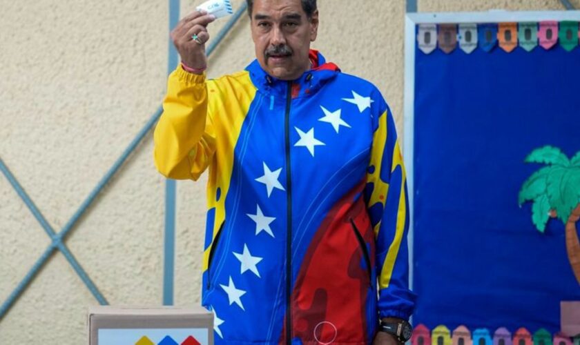 Maduro hatte nach seiner Stimmabgabe gesagt, er wolle das Ergebnis der Wahl respektieren. Foto: Fernando Vergara/AP/dpa