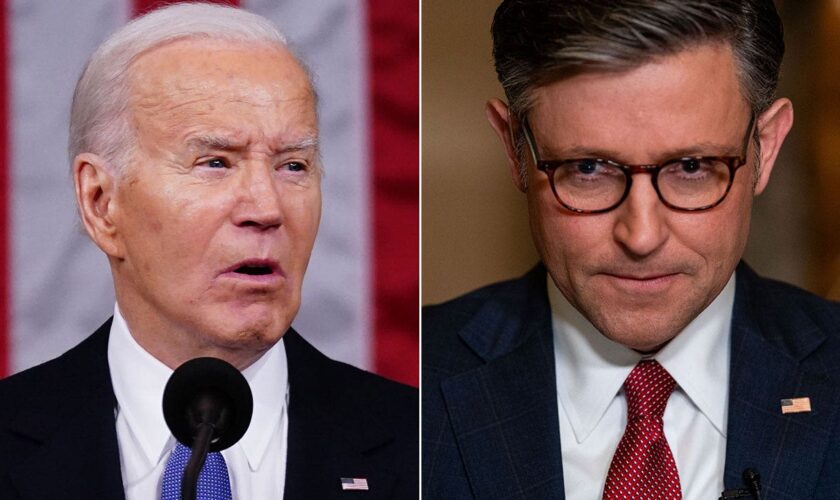 Biden's 'dead on arrival' jab at Speaker Johnson bewilders social media users: 'What does that even mean?'