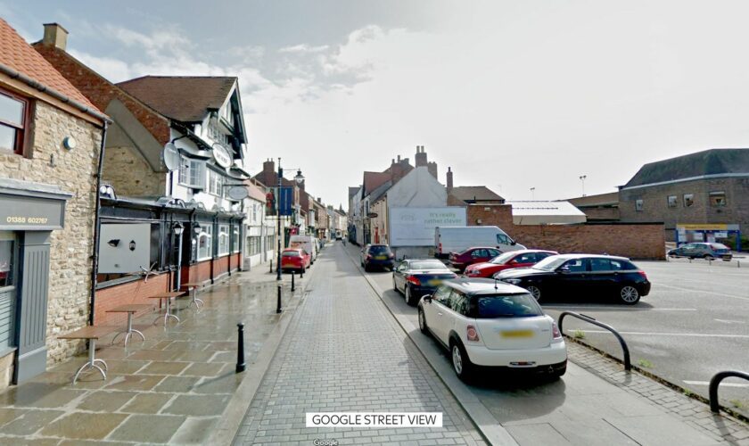 Fore Bondgate in Bishop Auckland, where the remains of the baby were found