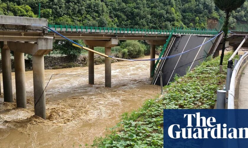 At least 11 killed and dozens missing as Chinese bridge collapses amid floods