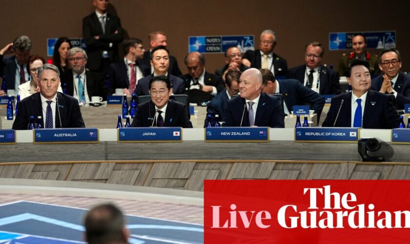 Australia news live: Marles pledges $250m in military aid for Ukraine at Nato summit; Victoria brings forward pokies venue curfew