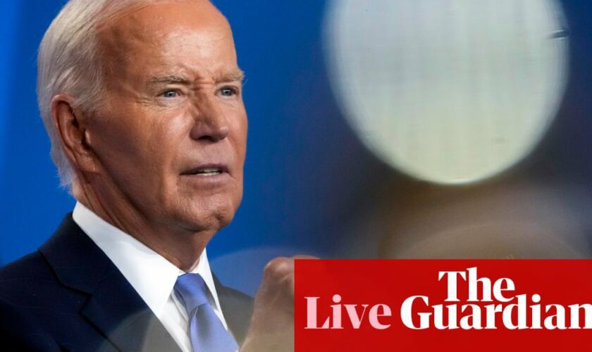 Biden’s family reportedly discussing possible ‘exit’ plan as top aide says president is ‘best person’ to beat Trump – live