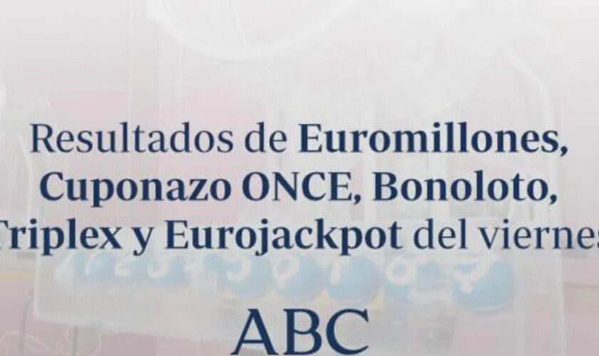 Bonoloto, Triplex y Cuponazo de la Once: comprueba los resultados de las loterías que se celebran el viernes, 26 de julio de 2024